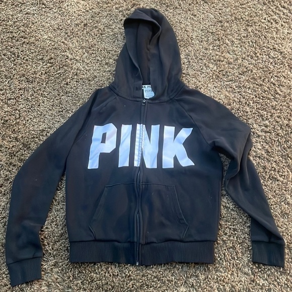 PINK Victoria's Secret Tops - Hooded Victoria Secret Hoodie Pink Brand Size Small